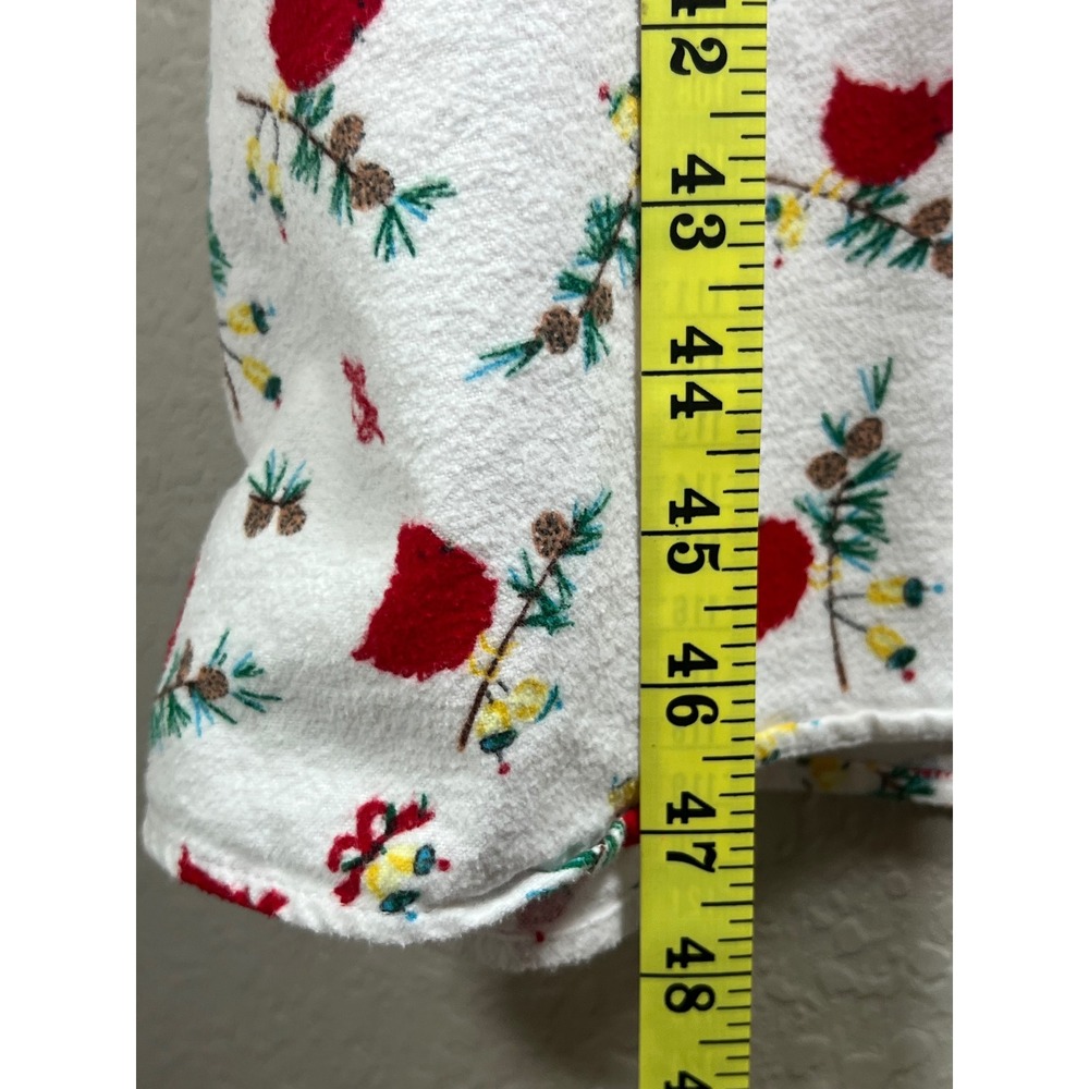 Lanz of Salzburg Womens 1X Cardinal Pine Flannel Nightgown Bird Cottagecore - Picture 7 of 10